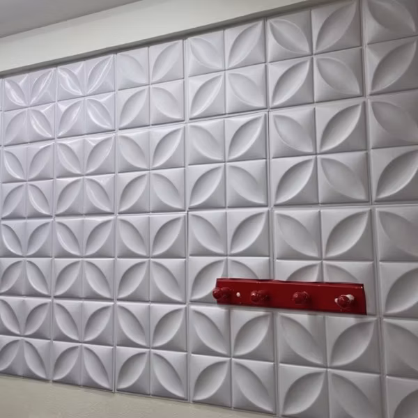 Kit 50 Placas PVC 3d Revestimento De Parede Decorativa 25 cm