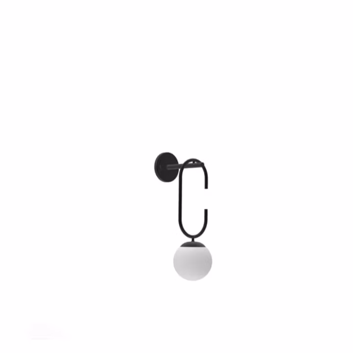 Arandela luminária earring alumínio globo de vidro fosco para sala salão cozinha sala de estar quart