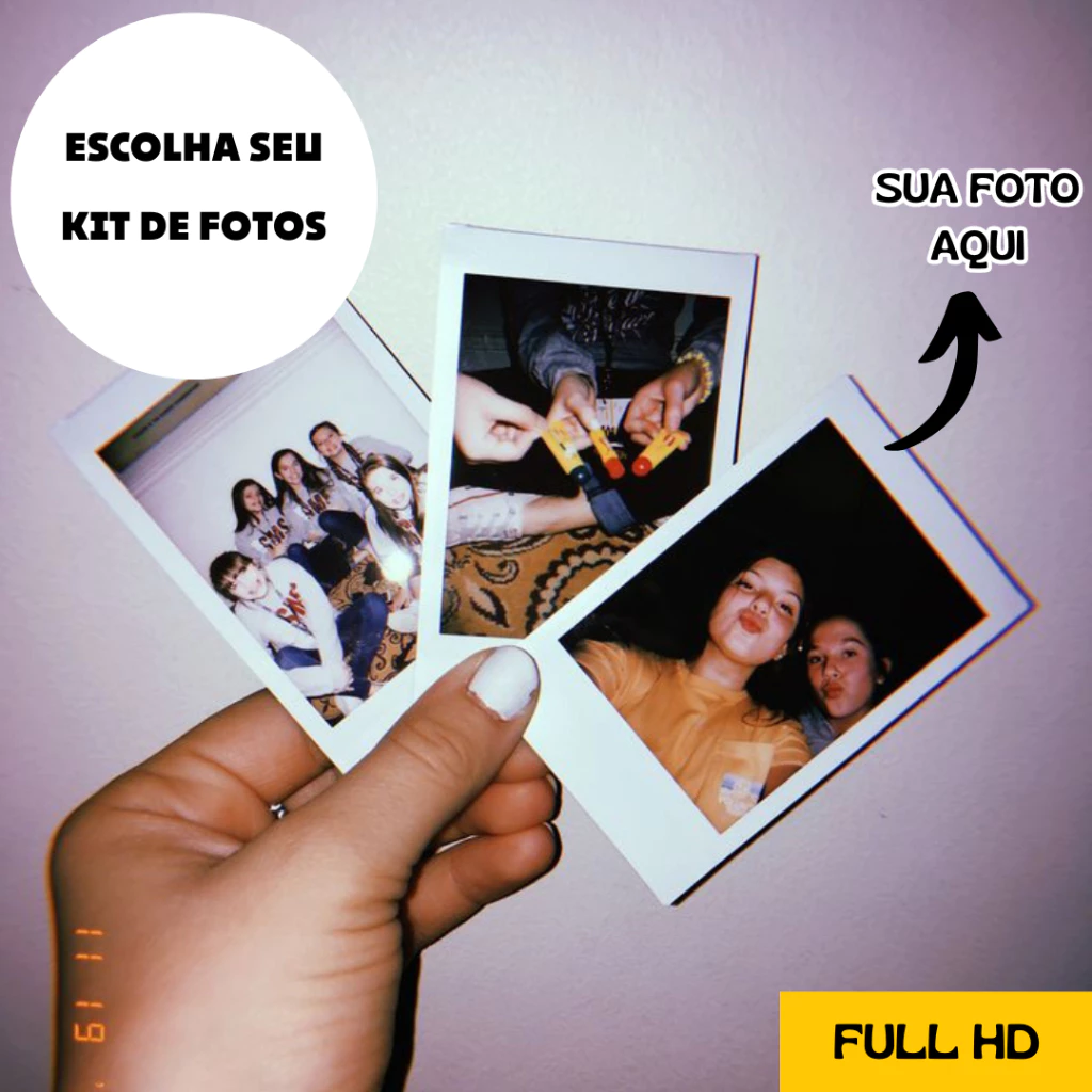 Mini Fotos Personalizadas - ESCOLHA A QUANTIDADE QUE DESEJA HD Presente Envio Full