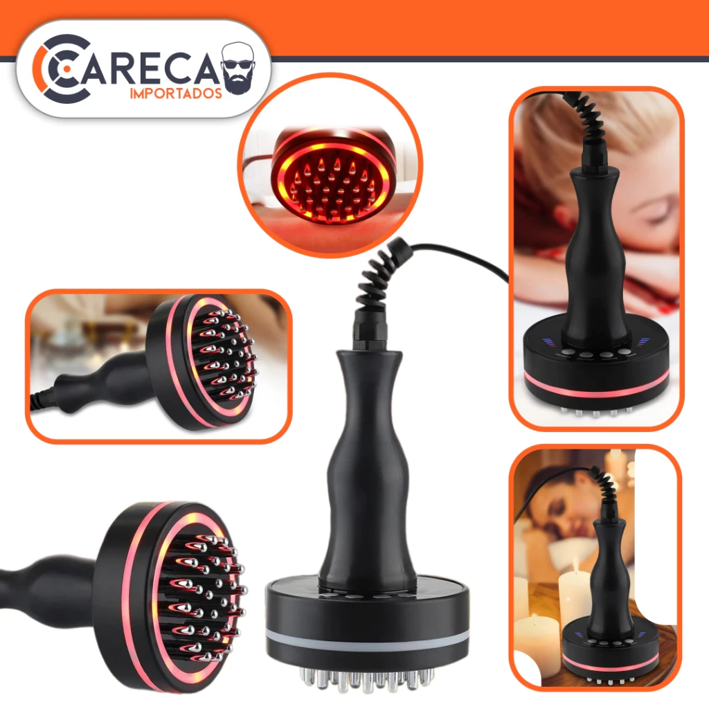 Aparelho Massageador Drenagem Linfatica Anti Celulite Radiofrequencia Infravermelho Bivolt