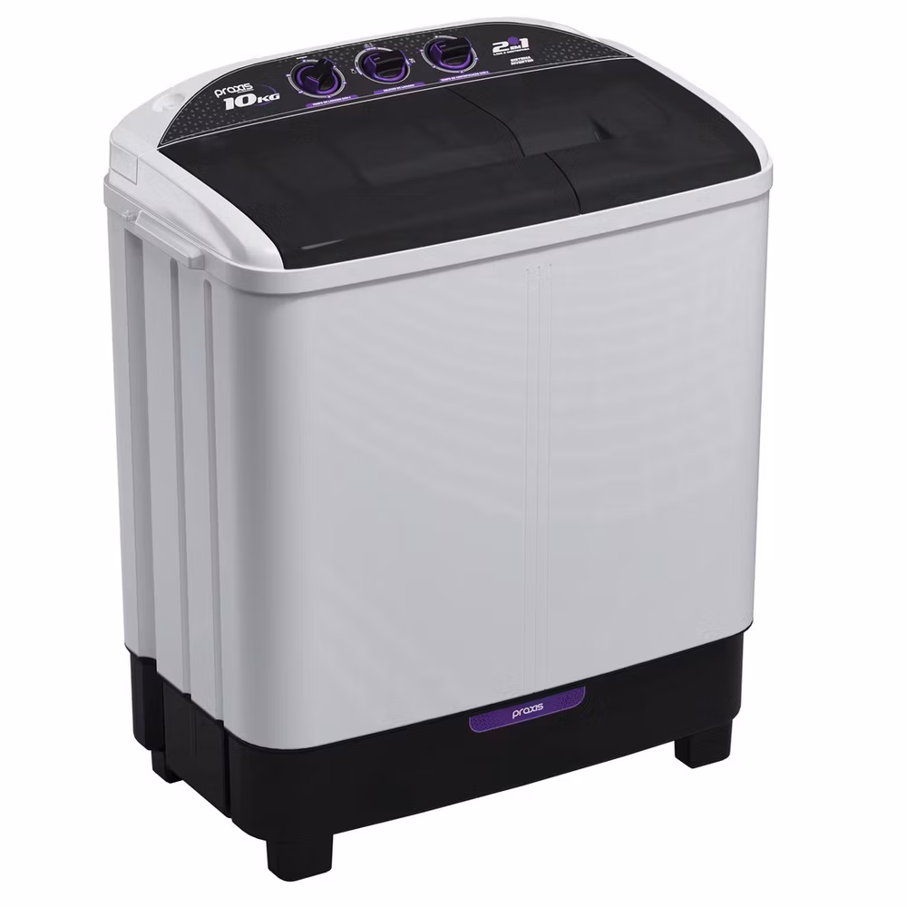 Lavadora de Roupas Praxis 2 em 1 10kg Lava 6Kg e Centrifuga 4Kg