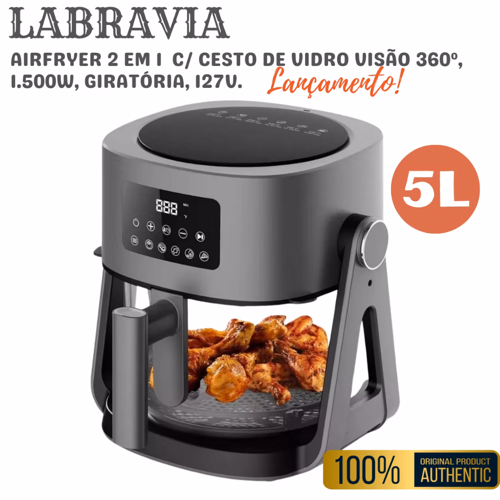 FRITADEIRA 2 EM 1 AIRFRYER