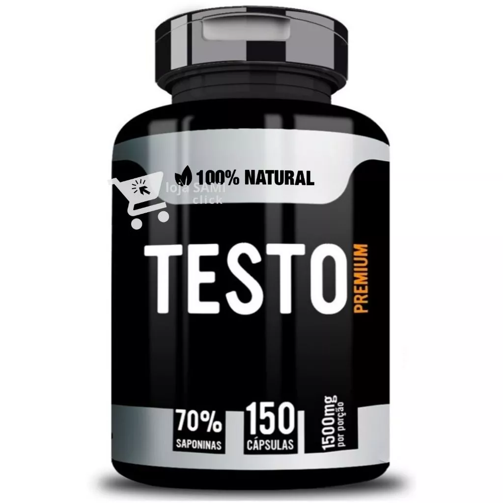 Testo Premium 150 cáps - Tribulus + Maca Peruana + Ginseng + Ginkgo Biloba + Catuaba + Marapuama - 70% saponinas- 1500mg por porção - 100% Natural (Fabricante Bionutri)