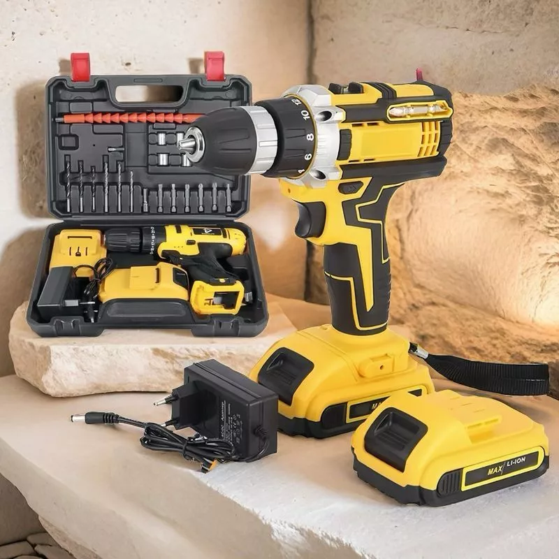 Parafusadeira Furadeira 48V 2 Baterias Com Maleta e Acessórios Completo vipcss