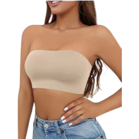 Kit 2 Top Tomara Que Caia Faixa Cropeed Sutiã Sem Costura, Sutiã Confortável, Lingerie e Roupa Íntima Feminina