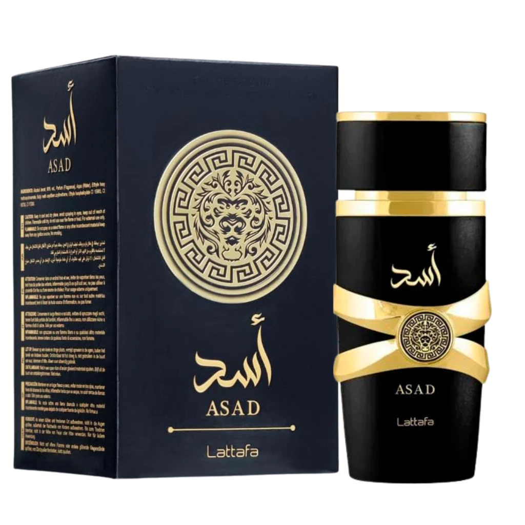 Perfume Asad Lattafa Masculino Tamanho 100ml Embalagem de Vidro Lacrado