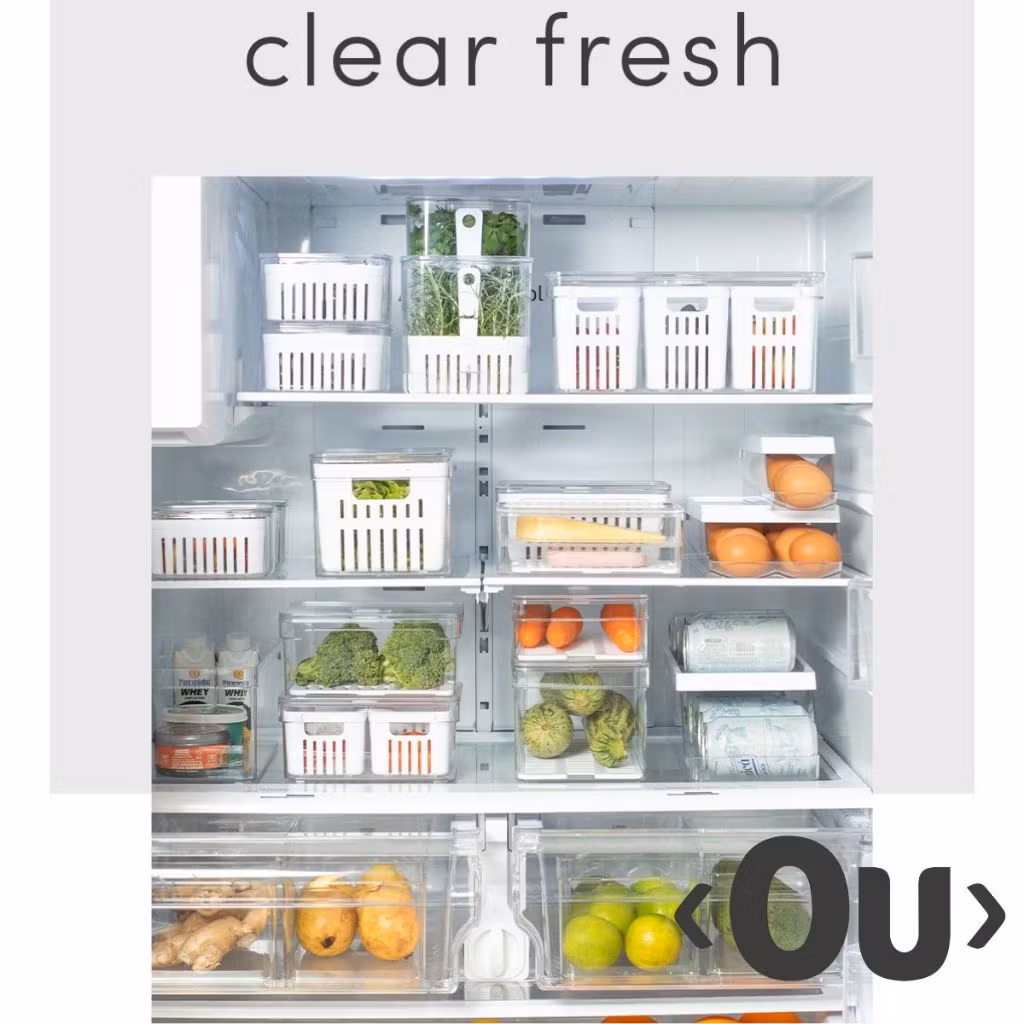 Potes Para Alimentos Frutas Legumes e Verduras; Geladeira Organizada