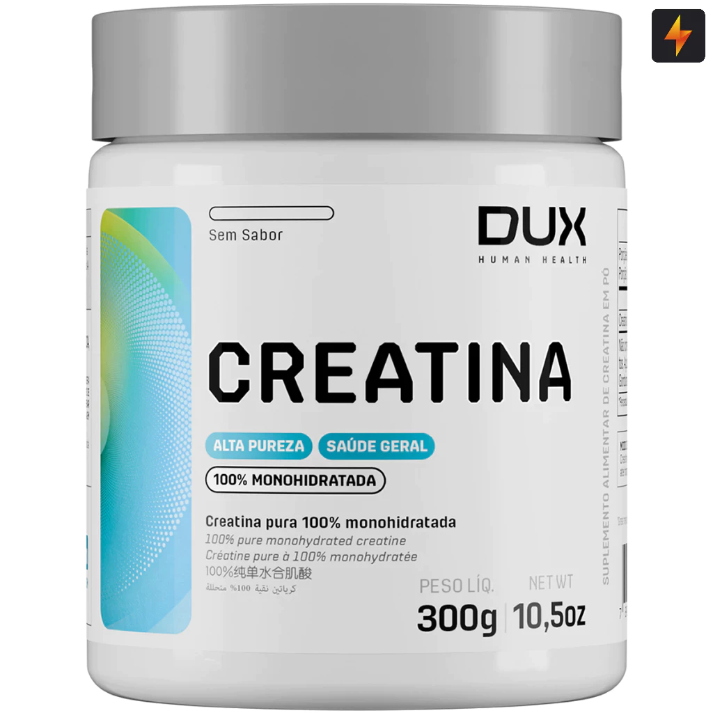 Creatina Monohidratada 300g Dux Human Health 100% Pura