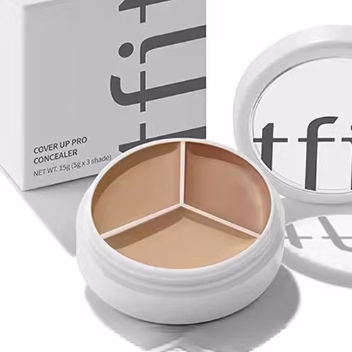 Corretivo Tricromático Facial Sardas Cobre Acne Círculos Escuros E Marcas De Borbulhas De Três Cores