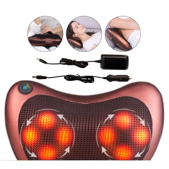 Almofada Massageadora Relaxante Movimentos Shiatsu Infravermelho Bivolt