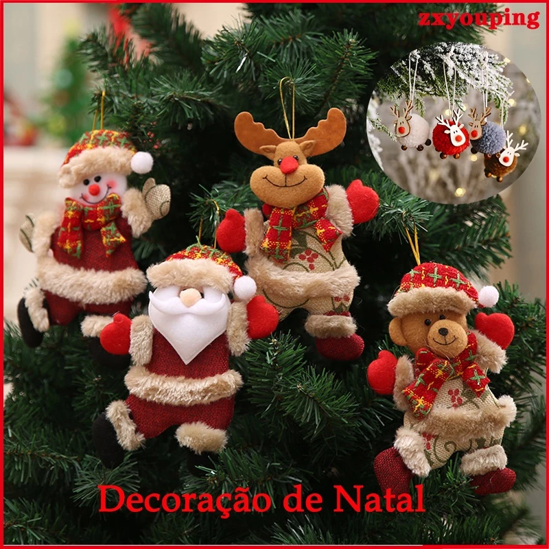 Pingentes De Natal Elk Antler Árvore Ornamento Para Decoração De Feliz 2023 Casa De Ano Novo