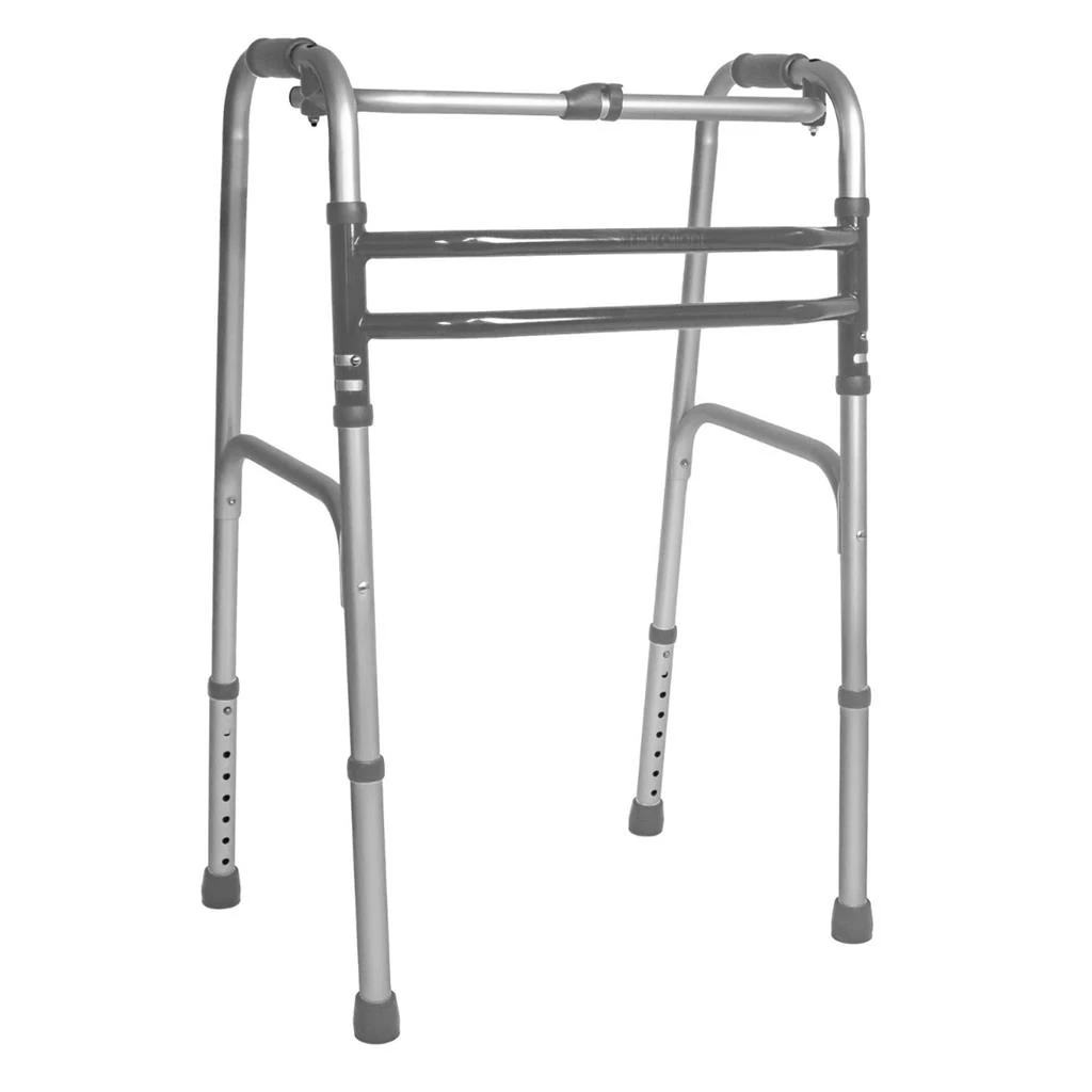 Andador Para Idoso Ortopedico Dobravel 3 Barras Aluminio 135kg Mobilidade Idoso