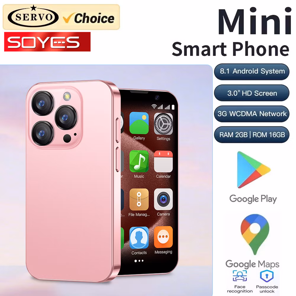 Reconhecimento Facial SOYES XS18 PRO Mini Smartphone Android;