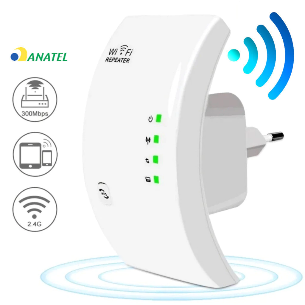 Repetidor Amplificador De Sinal Wifi 600/mbps Ultra Rápido sinal fort repetidor wifi
