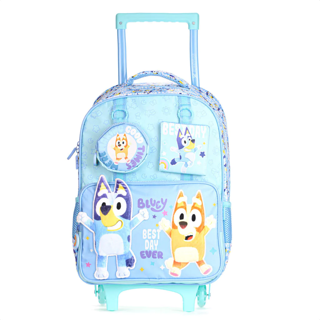 Mochila Com Rodas Escolar Xeryus 16 Bluey e Bingo 15550 Azul - Infantil